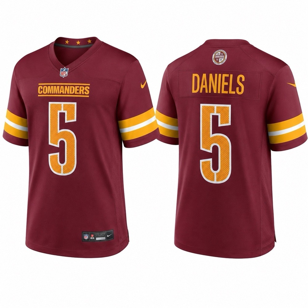 Nike Jayden Daniels #5 Washington Commanders Game Jersey Mens XXL Burgundy NEW